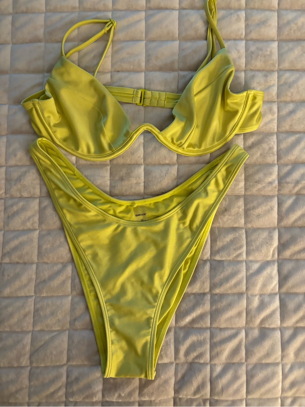 Garage Neon Yellow Bikini Women’s Size L